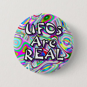 UFOs sind REAL (Sie können die Wörter ändern) Button