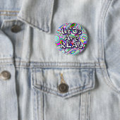 UFOs sind REAL (Sie können die Wörter ändern) Button (Beispiel)