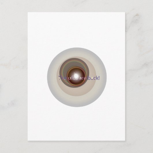 Ufos sind zurück postkarte (Vorderseite)