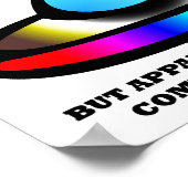 UFOs Stupid People Funny Poster (Ecke)