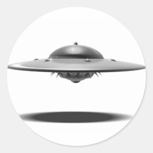 UFOSalamander Runder Aufkleber