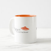 UFOstart Tasse (Vorderseite Links)