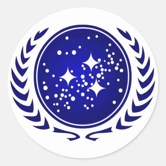 UFP-Siegel Runder Aufkleber (Vorderseite)