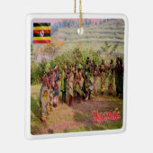 UG003 UGANDA, Batwa, Afrika, Keramikornament (Rechts)