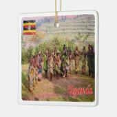 UG003 UGANDA, Batwa, Afrika, Keramikornament (Links)