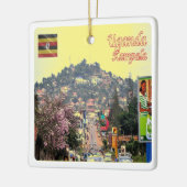 UG008 KAMPALA, Vorstadt, Uganda, Afrika, Keramikornament (Links)