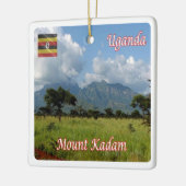 UG009 UGANDA, Mount Kadam, Afrika, Keramikornament (Links)