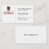 UGA Visitenkarte. Visitenkarte (Vorne/Hinten)