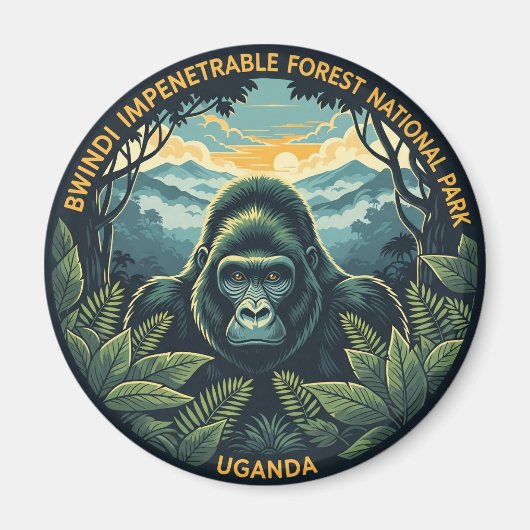 Uganda Bwindi Impenetrable National Park Magnet (Vorne)