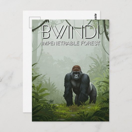 Uganda Bwindi Impenetracking Forest National Park Postkarte (Vorne/Hinten)