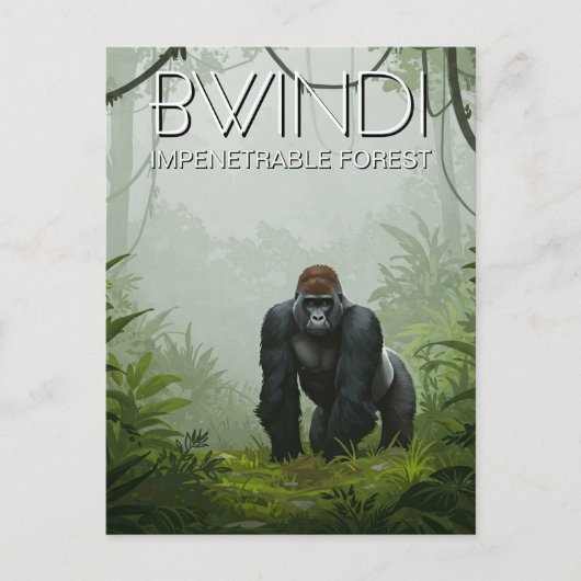 Uganda Bwindi Impenetracking Forest National Park Postkarte (Vorderseite)