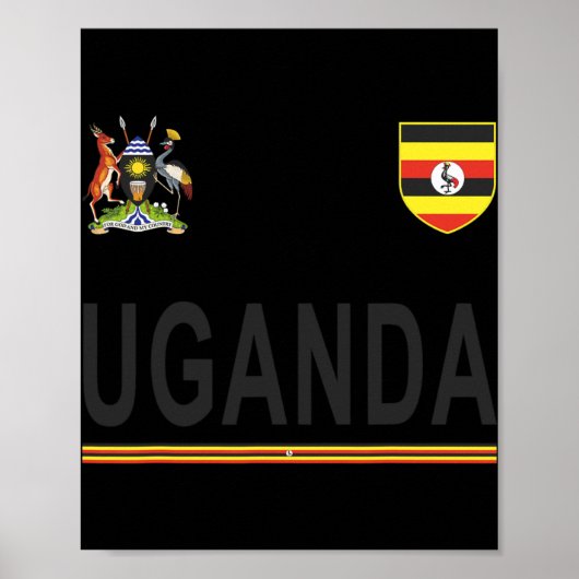 Uganda Cheer Jersey 2017 Fußball Ugandan Poster (Vorne)