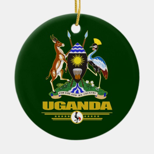 Uganda COA Keramik Ornament (Vorne)