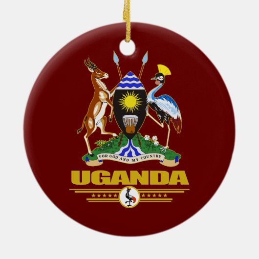 Uganda COA Keramik Ornament (Hinten)