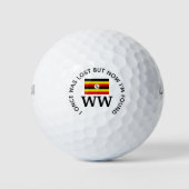 UGANDA Custom MONOGRAM Christlich Lost gefunden Golfball (Vorderseite)