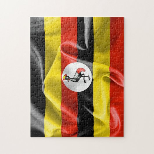 Uganda Flag 11" x 14" Foto Puzzle mit Geschenkboxe (Vertikal)