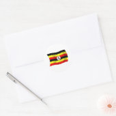 Uganda Flag-Aufkleber Runder Aufkleber (Umschlag)
