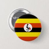 Uganda Flag Button (Vorne & Hinten)
