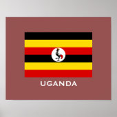 Uganda Flag Classic Flag Poster (Vorne)