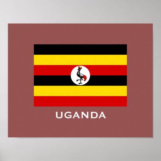 Uganda Flag Classic Flag Poster (Vorne)