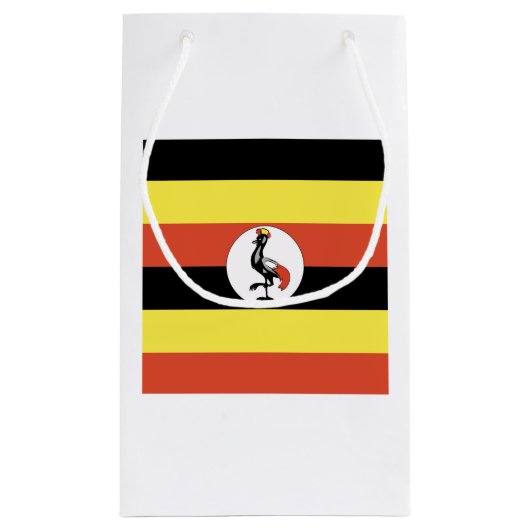 Uganda Flag Emblem Kleine Geschenktüte (Rückseite)