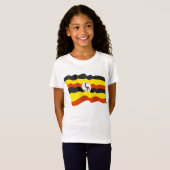 Uganda Flag Girls T - Shirt (Vorne ganz)