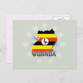 Uganda Flag Karte 2.0 (Vorne/Hinten)