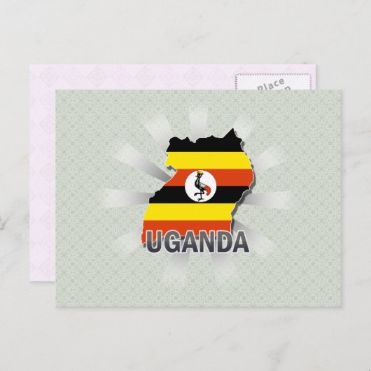 Uganda Flag Karte 2.0 (Vorne/Hinten)