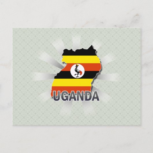 Uganda Flag Karte 2.0 (Vorderseite)