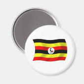 Uganda Flag Magnet (Vorderseite/Rückseite)