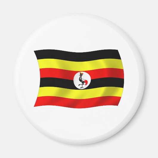 Uganda Flag Magnet (Vorne)