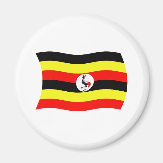 Uganda Flag Magnet (Vorne)