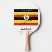 UGANDA FLAG & MAP Personalisiert Tischtennis Schläger (Vorderseite)