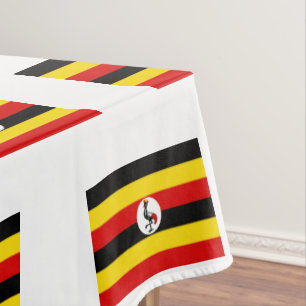 UGANDA FLAG MAP Stilvoll Patriotic Ugandan Tischdecke