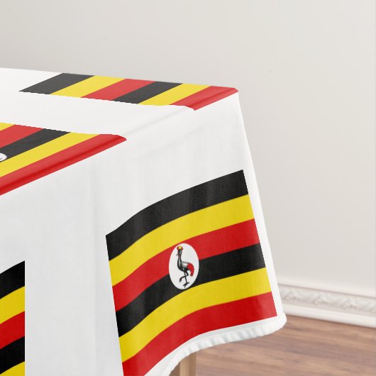 UGANDA FLAG MAP Stilvoll Patriotic Ugandan Tischdecke (Beispiel)