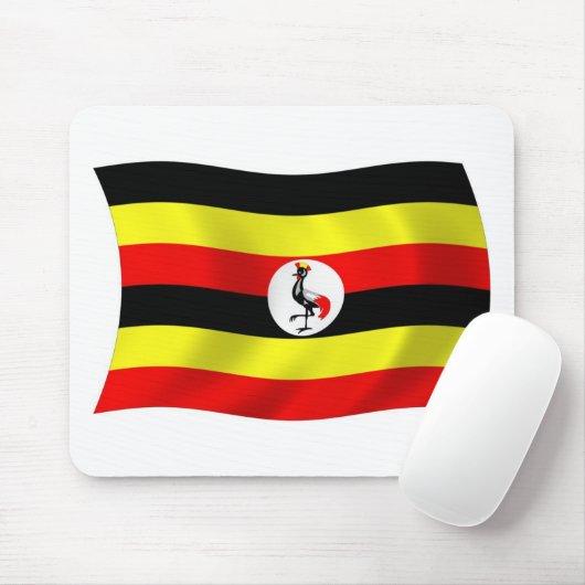 Uganda Flag Mousepad (Mit Mouse)