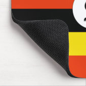 Uganda Flag Mousepad (Ecke)