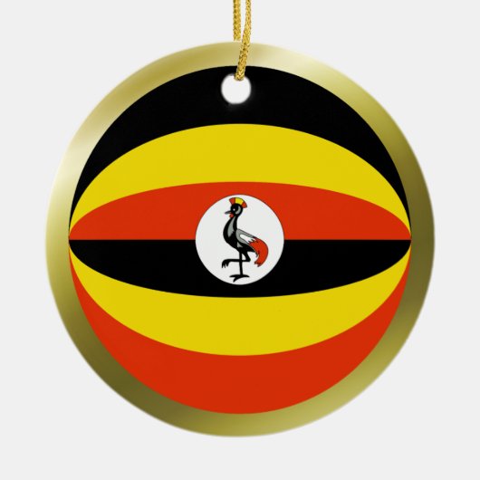 Uganda Flag Ornament (Vorne)