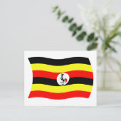 Uganda Flag Postcard Postkarte (Stehend Vorderseite)