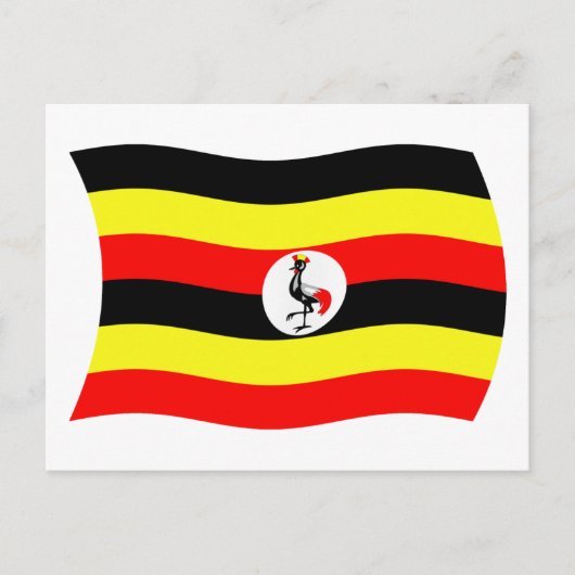 Uganda Flag Postcard Postkarte (Vorderseite)