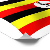 Uganda Flag Poster Print (Ecke)