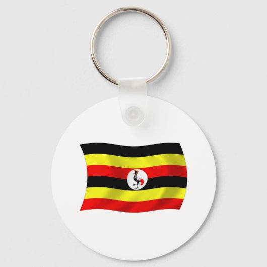 Uganda Flag Schlüsselanhänger (Vorderseite)