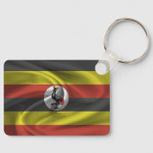 Uganda Flag Schlüsselanhänger (Vorderseite)