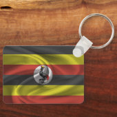 Uganda Flag Schlüsselanhänger (Vorderseite)