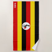 Uganda Flag Splendid Patriotic Strandtuch (Vorderseite)