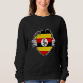 Uganda Flag Sweatshirt (Vorderseite)