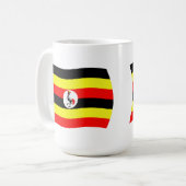 Uganda Flag-Tasse Kaffeetasse (Vorderseite Links)