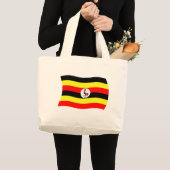 Uganda Flag Tote Bag Jumbo Stoffbeutel (Vorderseite (Produkt))