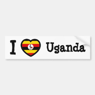 Uganda-Flagge Autoaufkleber