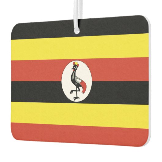 Uganda-Flagge Autolufterfrischer (Links)